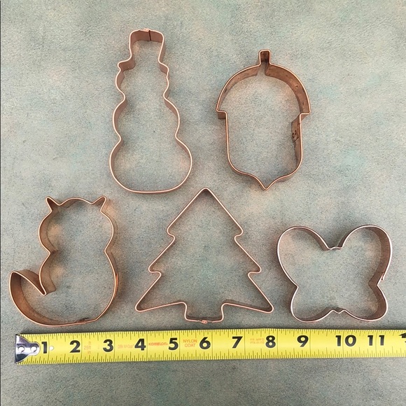 Copper Cookie Cutter Bundle Holiday Baking - Picture 6 of 8